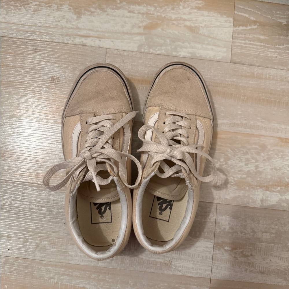 Vans Beige Suede Sneakers